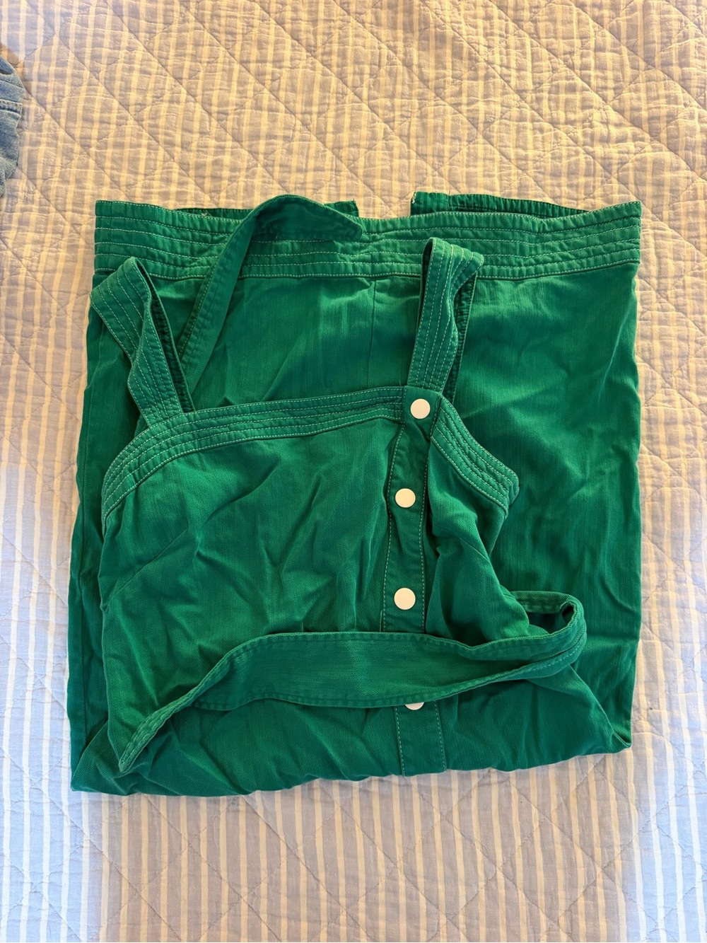 Midi- Kelly green Dress Tie-Waist Women’s 12